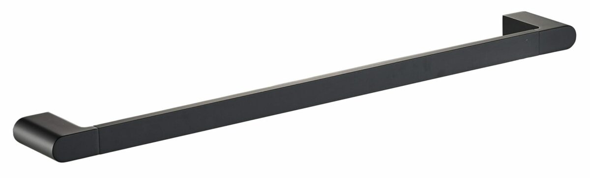 Flores Single Towel Rail 800 mm - Matt Black | 55301-800-MB