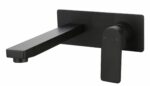 Flores Wall Basin Mixer - Matt Black | HYB135-601MB