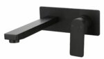 Flores Wall Basin Mixer - Matt Black | HYB135-601MB