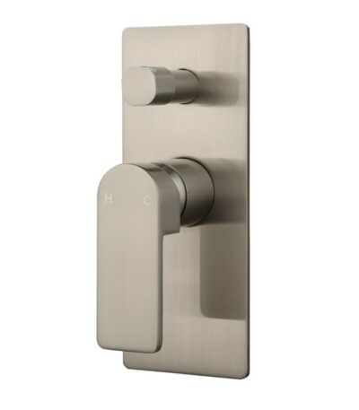 Flores Wall Mixer With Diverter - Brushed Nickel | HYB135-501BN