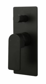 Flores Wall Mixer With Diverter - Matt Black | HYB135-501MB