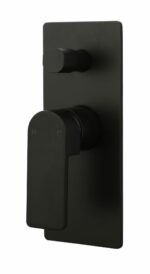 Flores Wall Mixer With Diverter - Matt Black | HYB135-501MB
