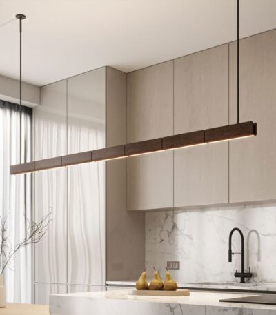 Fluxwood Array Timber Linear Pendant Light