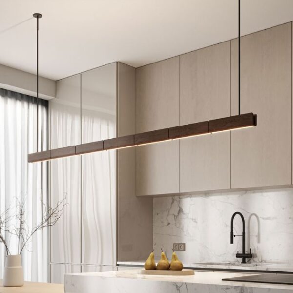 Fluxwood Array Timber Linear Pendant Light