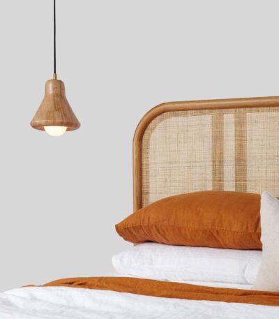 Fluxwood Lander Short Timber Pendant Light