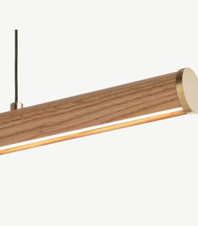 Fluxwood Roller Timber Linear Pendant Light