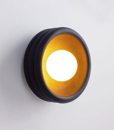Fluxwood Silo Ceramic Wall Light - Matte Black
