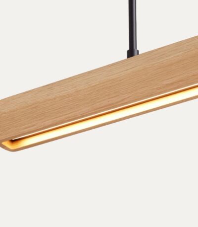 Fluxwood Umber Timber Linear Pendant Light