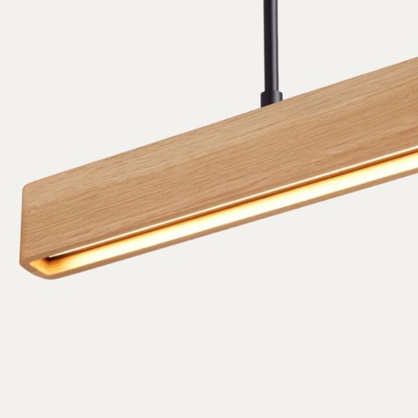 Fluxwood Umber Timber Linear Pendant Light