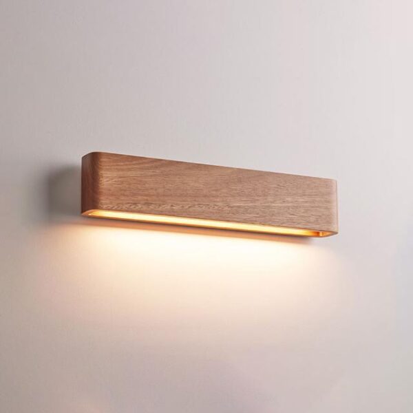 Fluxwood Umber Timber Linear Wall Light