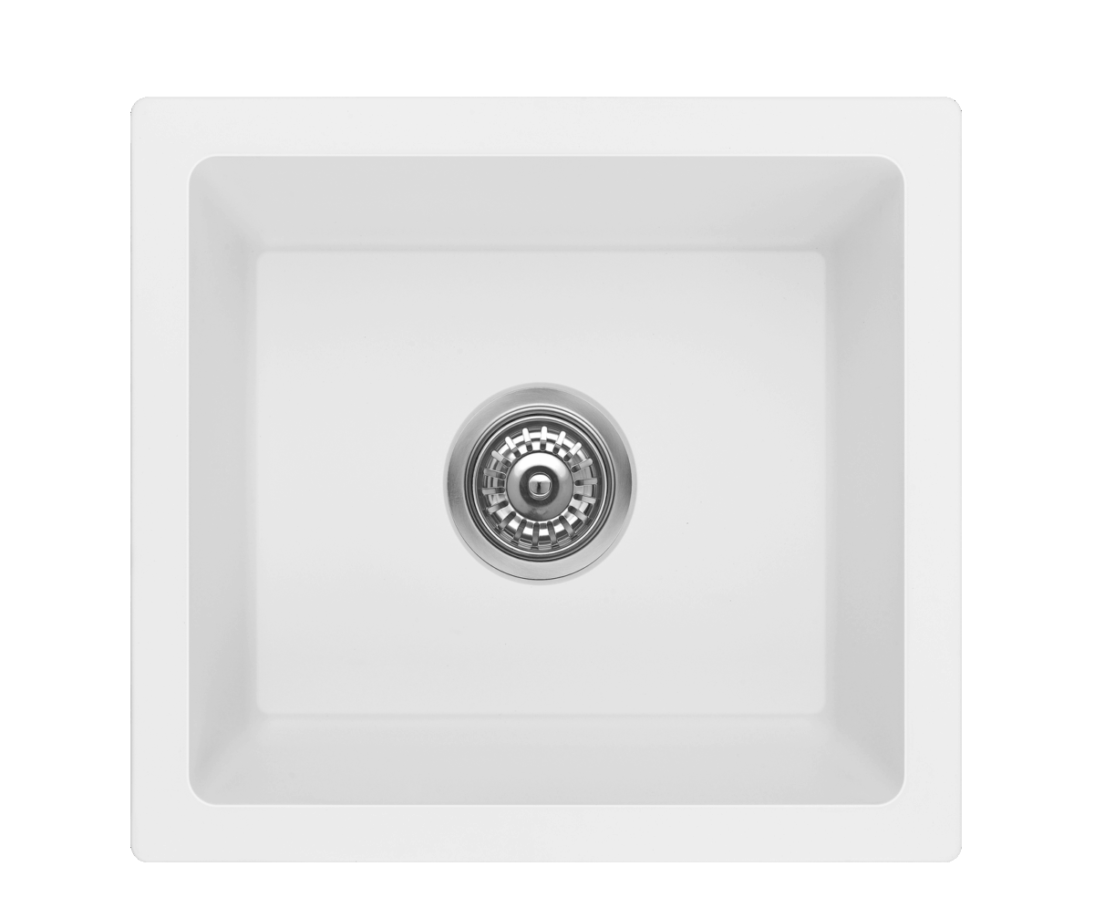 Fomos Sink 460 x 410mm - White | Bella Vista - SNK-4641-WHT