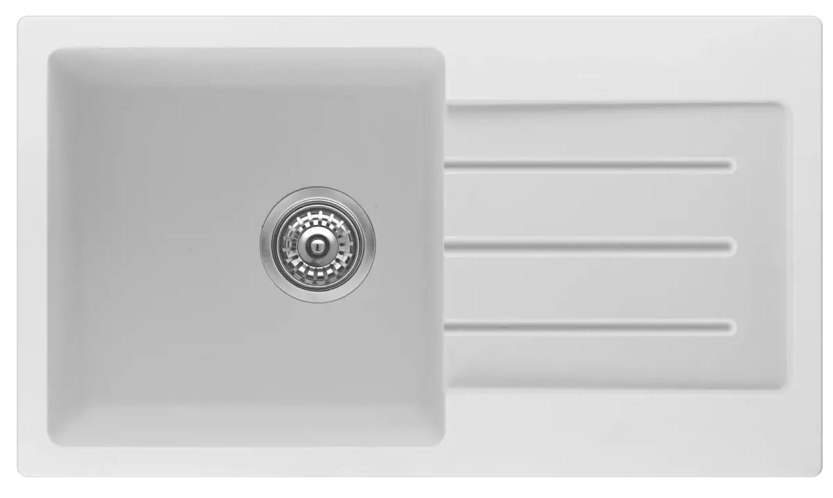 Fomos Sink 770 x 440mm - White | Bella Vista - SNK-7744-D-WHT