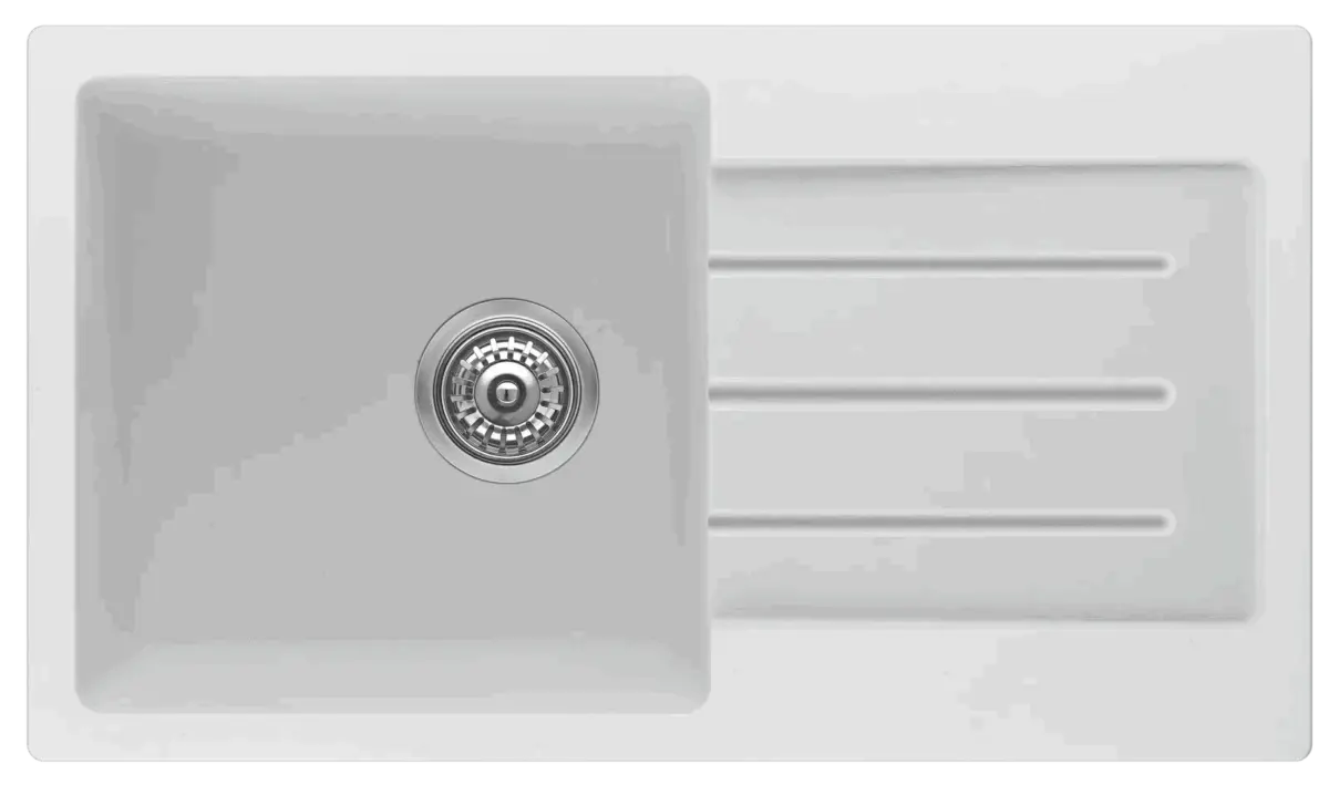 Fomos Sink 770 x 440mm - White | Bella Vista - SNK-7744-D-WHT