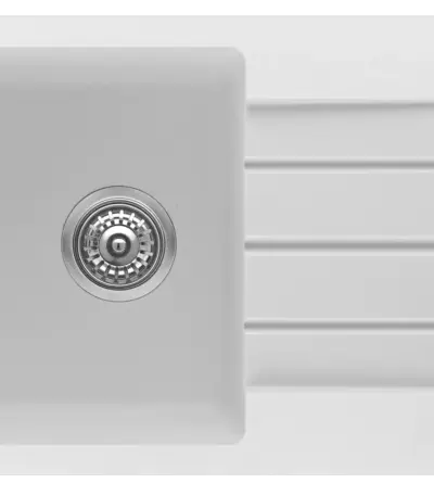 Fomos Sink 770 x 440mm - White | Bella Vista - SNK-7744-D-WHT