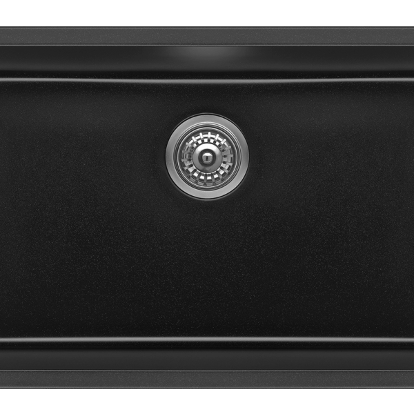 Fomos Sink 790 x 460mm - Single Bowl - Black | Bella Vista - SNK-7946-BLK
