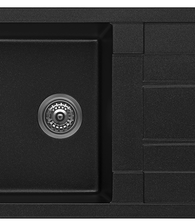 Fomos Sink 860 x 500mm - Black | Bella Vista - SNK-8650DN-BLK
