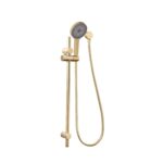 Gabe Brushed Gold Round Hand Shower On Rail