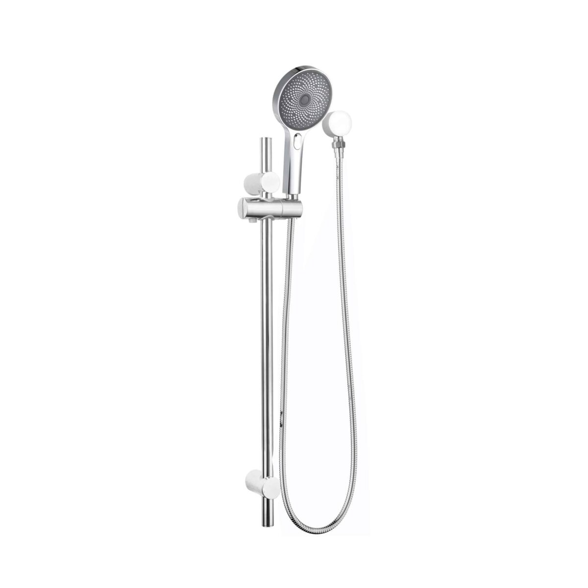 Gabe Chrome Round Hand Shower On Rail