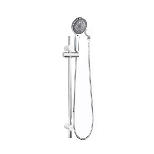 Gabe Chrome Round Hand Shower On Rail