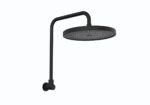 Gabe Matt Black Shower Head With Arm