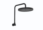 Gabe Matt Black Shower Head With Arm