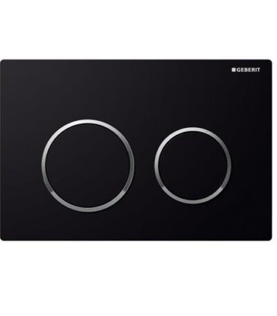 GEBERIT 115.240.KM.1 KAPPA21KM ROUND DUAL FLUSH BUTTONS BLACK - Urban Designs Bathroom and Kitchen