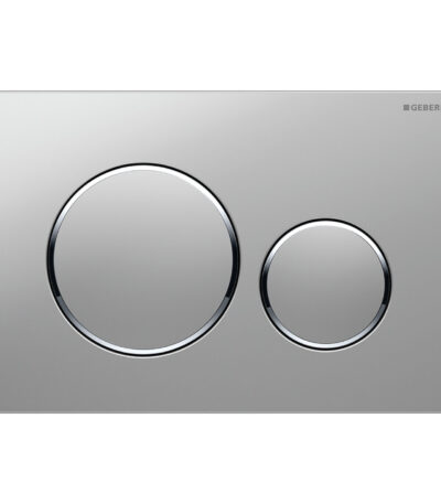 Geberit Sigma 20 Round Button Flush Plate, Matte Chrome