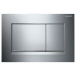 Geberit Sigma 30 Rectangular Button Flush Plate, Chrome