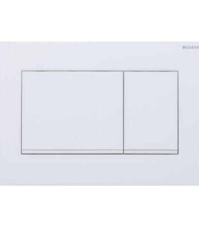 Geberit Sigma 30 Rectangular Button Flush Plate, Matte White