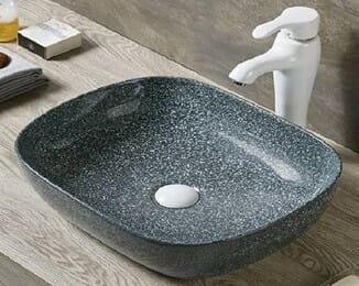 Gloss Mosaic Style Ceramic Basin | 485 x 385 x 145mm | K2419- CV11