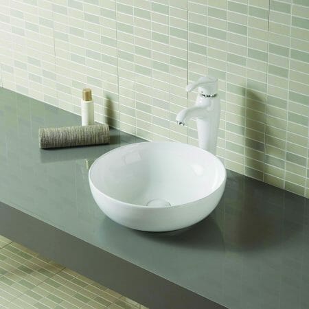 Gloss White Bowl-Shaped Ceramic Basin | 400x400x135mm | K2435
