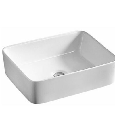 Gloss White Rectangle Ceramic Basin | 400 x 300 x 130mm | PA4030