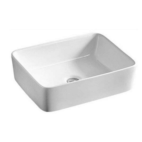 Gloss White Rectangle Ceramic Basin | 400 x 300 x 130mm | PA4030