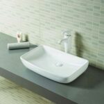 Gloss White Rectangle Ceramic Basin | 610x390x130mm | K2149A