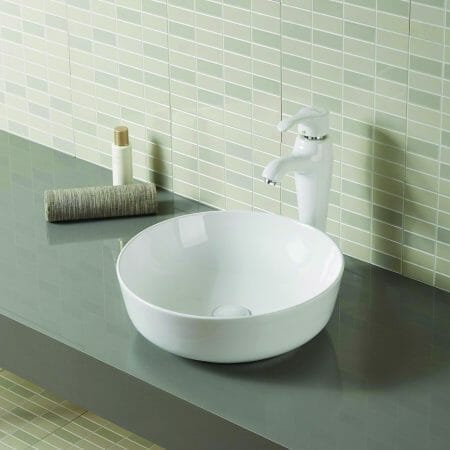 Gloss White Round Ceramic Basin | 415x415x135mm | K2428