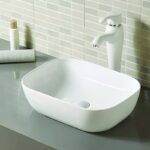 Gloss White Round-Edged Rectangle Ceramic Basin | 460x330x140mm | K2426