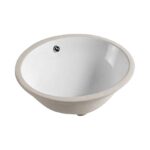 Gloss White - Round Under Counter Basin - 340x340x190mm | PU3434
