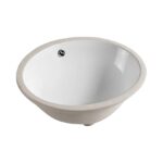 Gloss White - Round Under Counter Basin - 340x340x190mm | PU3434