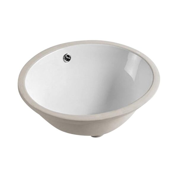 Gloss White - Round Under Counter Basin - 340x340x190mm | PU3434