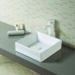 Gloss White Square Ceramic Basin | 430x430x215mm | K2118