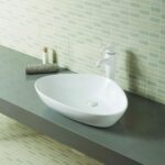 Gloss White Triangular Ceramic Basin | 590x440x140mm | K2170A