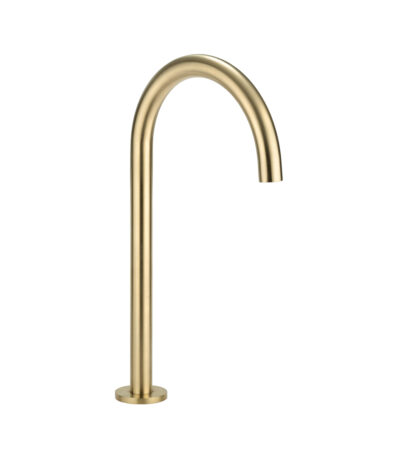 Gooseneck Hob Swivel Spout - Brushed Brass