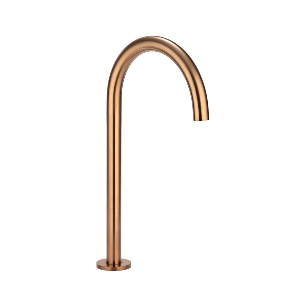 Gooseneck Hob Swivel Spout - Brushed Copper