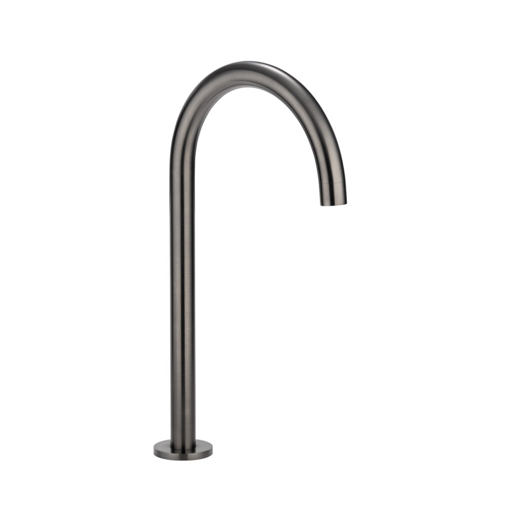 Gooseneck Hob Swivel Spout - Brushed Gunmetal