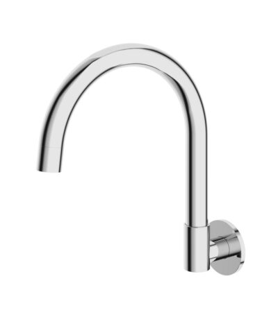 Gooseneck Swivel Wall Mounted Spout - Chrome