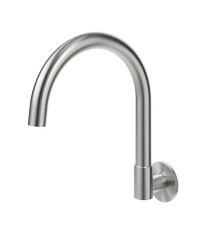 Gooseneck Wall-Mounted Swivel Spout - Brushed Nickel