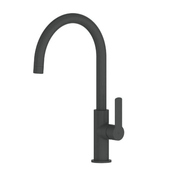Greens Astro II Gooseneck Sink Mixer Gun Metal