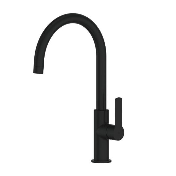 Greens Astro II Gooseneck Sink Mixer Matte Black