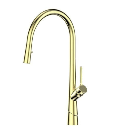 Greens Lustro II Pull-Down Sink Mixer Brushed Brass