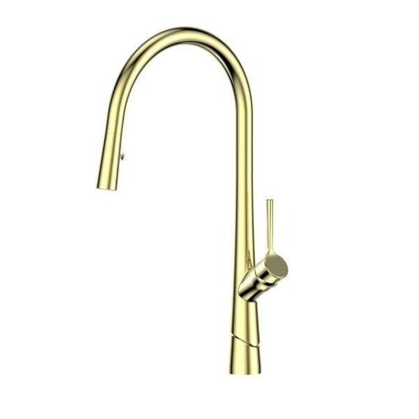 Greens Lustro II Pull-Down Sink Mixer Brushed Brass